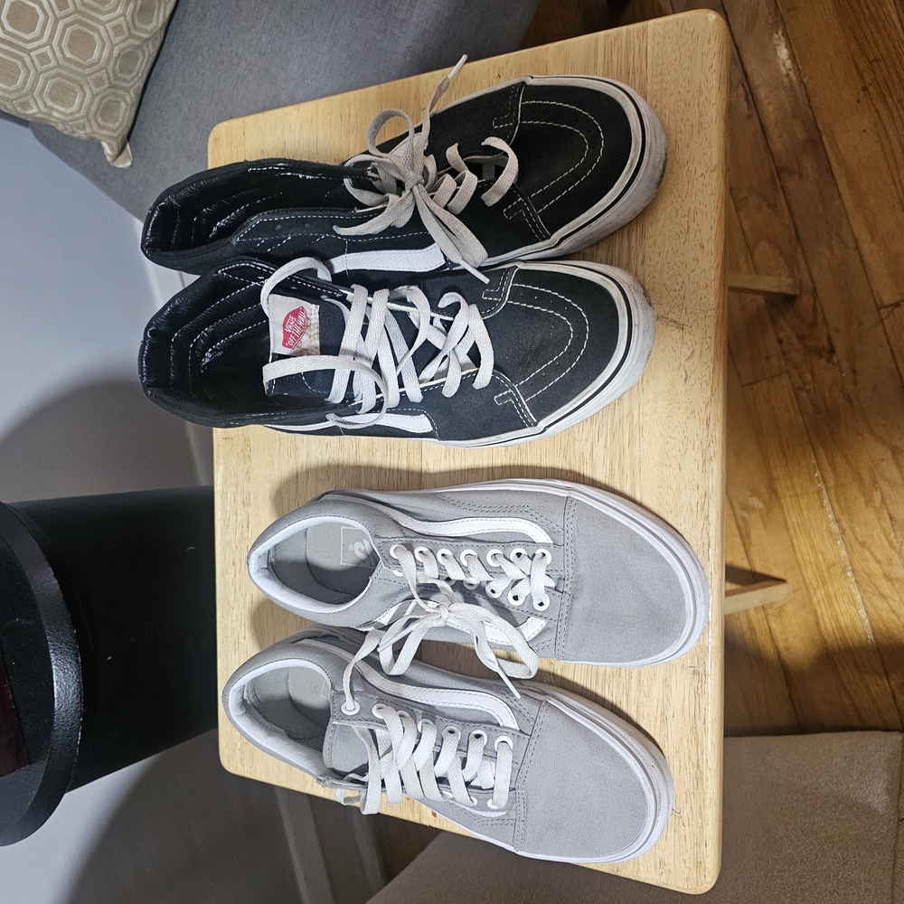 Vans Black and Gray Sneakers